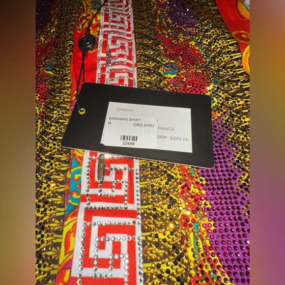 MATCHING MEN SET: Barabas M Shirt, Men Red Slacks 32/32, Mens Dress Shoes Size 9 - Picture 5 of 14